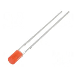LED 3mm roșie 330-500mcd 140° plat, Nr.term: 2 | Electronic-mag.ro | Componente Electronice