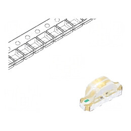 LED SMD 1204 Verde/Albastru/Galben 3,2x1x1,48mm 140° 20mA | Electronic-mag.ro | Componente Electronice