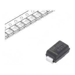 Diodă redresoare SMD 600V 1A 250ns DO214AC SMA Ufmax 1,3V | Electronic-mag.ro | Componente Electronice