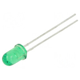 LED 5mm verde 50mcd 30° convex | Electronic-mag.ro | Componente Electronice