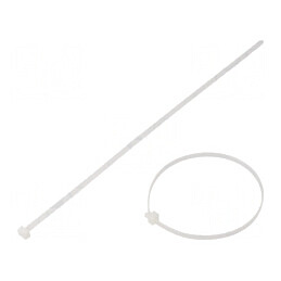 Colier de strângere poliamidă 206mm 3,4mm 178N naturală | Electronic-mag.ro | Componente Electronice