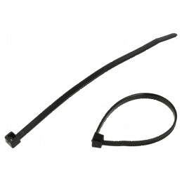 Colier de strângere poliamidă 150mm 4,6mm 225N negru | Electronic-mag.ro | Componente Electronice