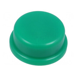 Tastă rotundă verde Ø13mm | Electronic-mag.ro | Componente Electronice
