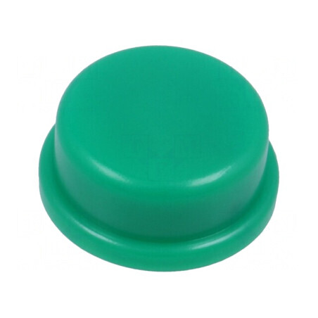 Tastă rotundă verde Ø13mm | Electronic-mag.ro | Componente Electronice