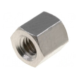 Piuliță distanțieră filetată M3 5mm alamă nichel | Electronic-mag.ro | Componente Electronice