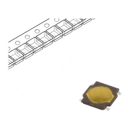 Microîntrerupător TACT SPST 0,05A/15VDC SMD 2 poziții | Electronic-mag.ro | Componente Electronice