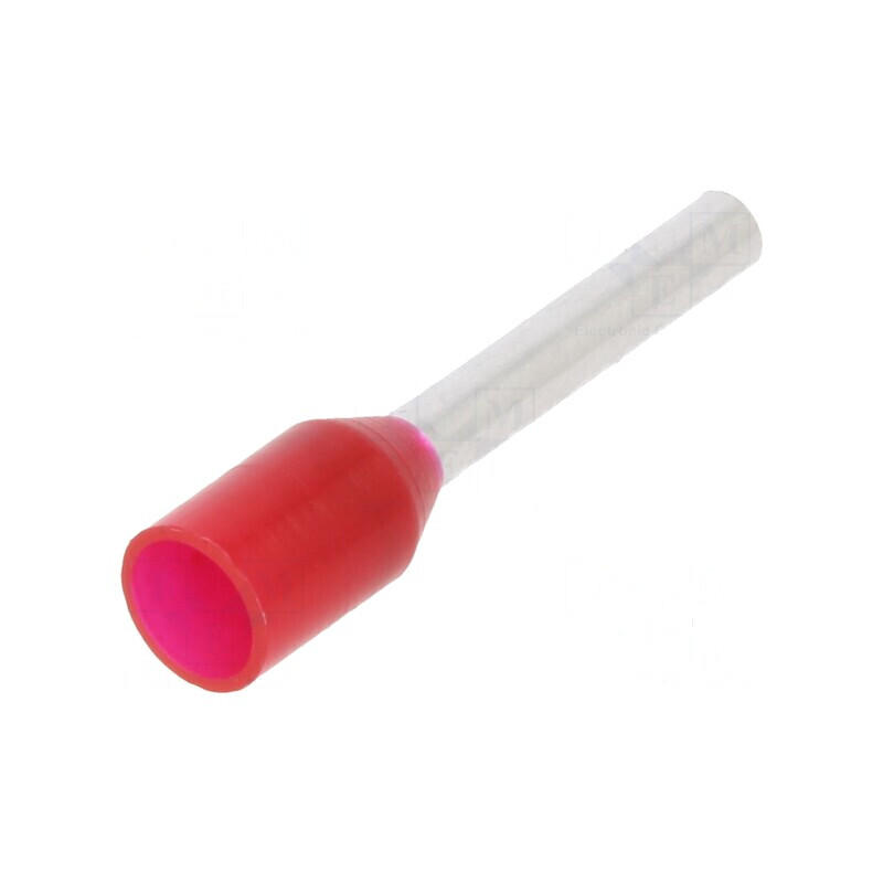 Vârf tub capăt izolată 1mm2 10mm cositorit crimpat roşie | Electronic-mag.ro | Componente Electronice Vârf tub capăt izolată 1mm2 10mm cositorit crimpat roşie | Electronic-mag.ro | Componente Electronice