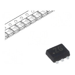 Tranzistor N-MOSFET Trench unipolar 60V 0,24A x2 | Electronic-mag.ro | Componente Electronice