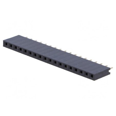 Conector şiruri pini soclu mamă 18 PIN 2,54mm THT 1x18 | Electronic-mag.ro | Componente Electronice