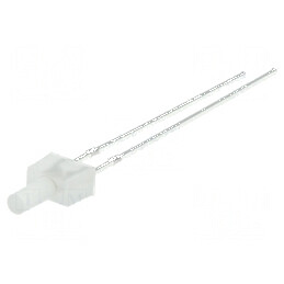 LED 2mm alb rece 500-750mcd 90° plat THT | Electronic-mag.ro | Componente Electronice