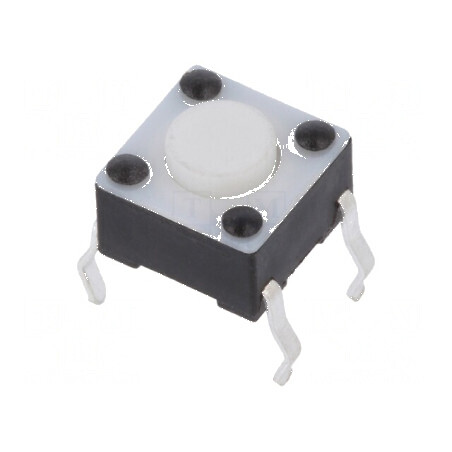Microîntrerupător TACT SPST-NO 0,05A/24VDC THT | Electronic-mag.ro | Componente Electronice