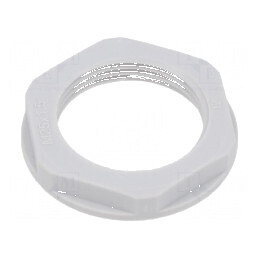 Piuliță M25 poliamidă 32mm gri deschis, filet metric 1,5 | Electronic-mag.ro | Componente Electronice