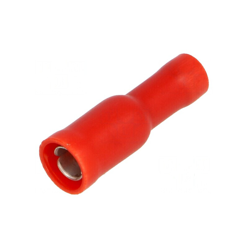 Terminal rotund mamă Ø 4mm 0,25-1,5mm2 crimpat pe cablu | Electronic-mag.ro | Componente Electronice