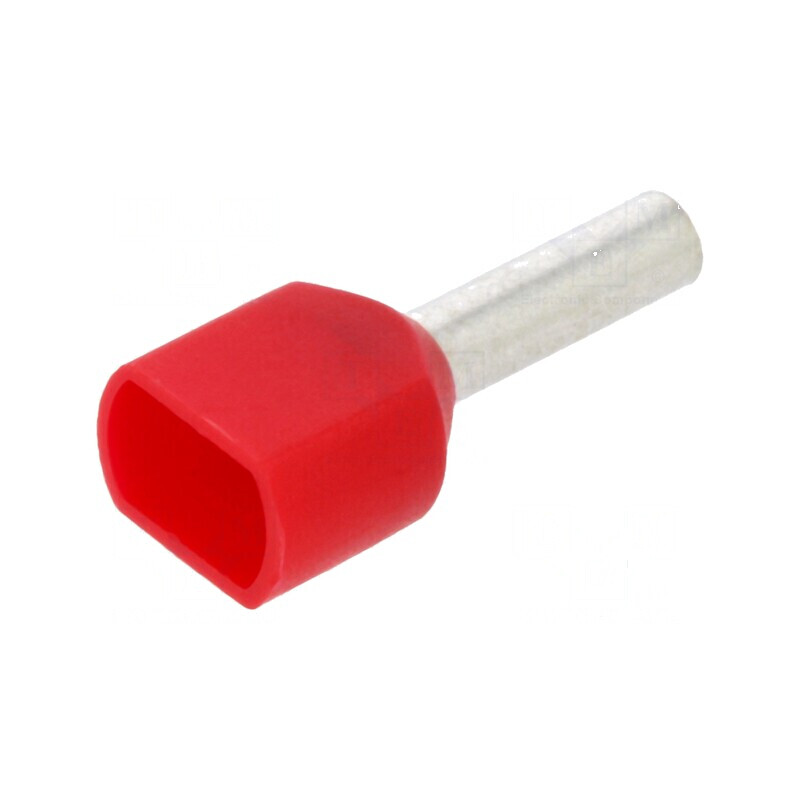 Vârf tub de capăt izolată dublă cupru 1mm² 8mm cositorit | Electronic-mag.ro | Componente Electronice Vârf tub de capăt izolată dublă cupru 1mm² 8mm cositorit | Electronic-mag.ro | Componente Electronice