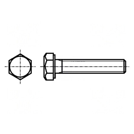 Şurub M6x50 hexagonal din oțel zincat DIN 933 ISO 4017 | Electronic-mag.ro | Componente Electronice