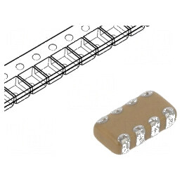 Condensator ceramic MLCC 100nF 16V X7R ±10% SMD 0612 | Electronic-mag.ro | Componente Electronice