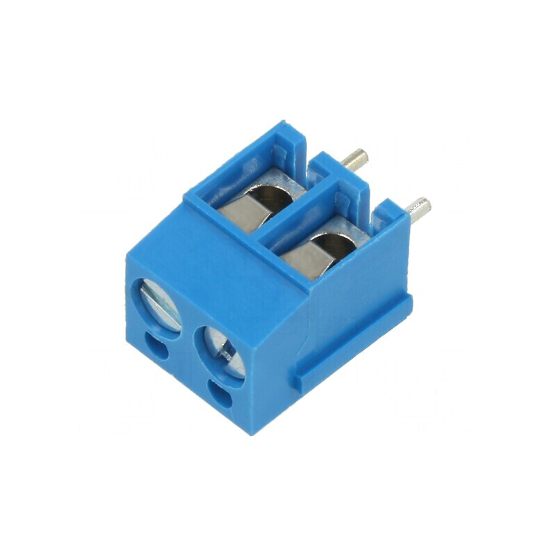 Regletă de conexiuni PCB 90° 5mm, 2 piste, 2 borne | Electronic-mag.ro | Componente Electronice Regletă de conexiuni PCB 90° 5mm, 2 piste, 2 borne | Electronic-mag.ro | Componente Electronice