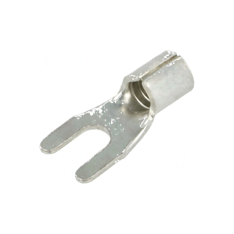 Vârf furcă M3,5 4÷6mm2 crimpat cablu neizolat cositorit | Electronic-mag.ro | Componente Electronice