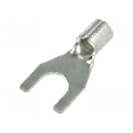 Vârf furcă M6 4-6mm2 crimpat cablu neizolat cositorit | Electronic-mag.ro | Componente Electronice