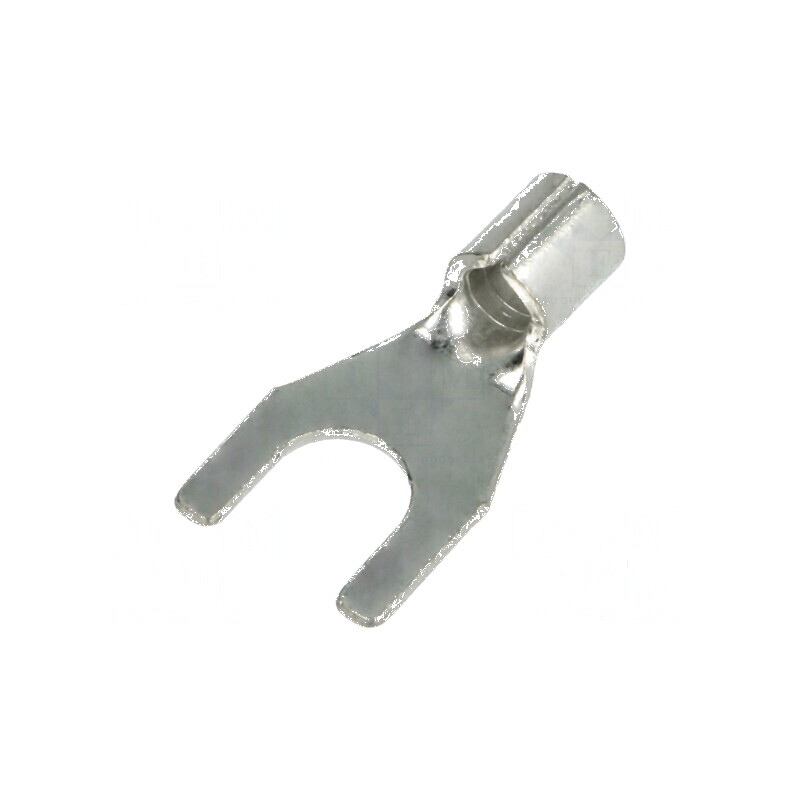 Vârf furcă M6 4-6mm2 crimpat cablu neizolat cositorit | Electronic-mag.ro | Componente Electronice