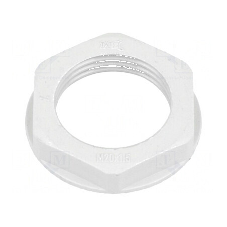 Piuliță M20 poliamidă 26mm gri pas 1,5 | Electronic-mag.ro | Componente Electronice
