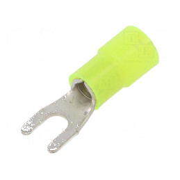 Furcă M4 Ø 4,2mm pentru cablu izolată cupru 4÷6mm² crimpată | Electronic-mag.ro | Componente Electronice