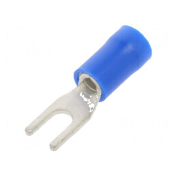 Furcă M3 Ø 3,2mm 1,5÷2,5mm² crimpată pe cablu izolată | Electronic-mag.ro | Componente Electronice