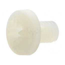 Şurub M4x6 cu Cap Rotund Pozidriv 1mm Poliamidă UL94V-2 | Electronic-mag.ro | Componente Electronice