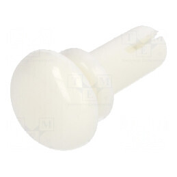 Diblu poliamidă alb 6,5mm pentru montaj 3,1mm | Electronic-mag.ro | Componente Electronice