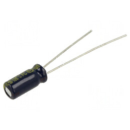 Condensator electrolitic THT 3,3uF 50VDC Ø5x11mm 2mm Raster | Electronic-mag.ro | Componente Electronice
