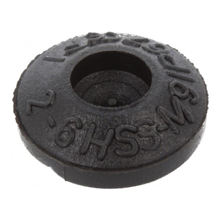 Manșon elastomer termoplastic TPE 9mm negru IP67 | Electronic-mag.ro | Componente Electronice