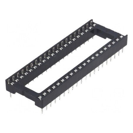 Soclu DIP40 15,24mm THT pentru circuite integrate, Raster 2,54mm | Electronic-mag.ro | Componente Electronice