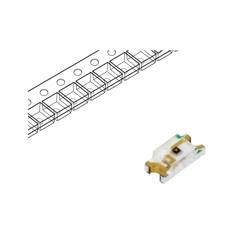 Emițător IR 1206 transparent 160° 940nm SMD 65mA | Electronic-mag.ro | Componente Electronice