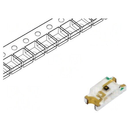 Emițător IR 1206 transparent 160° 940nm SMD 65mA | Electronic-mag.ro | Componente Electronice