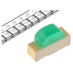 LED SMD 1104 Verde 18-60mcd 3x2x1mm 120° 20mA 570nm | Electronic-mag.ro | Componente Electronice