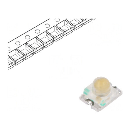 LED SMD 1209 portocalie 1500-2700mcd 3,2x2,4x2,4mm 20° 20mA | Electronic-mag.ro | Componente Electronice