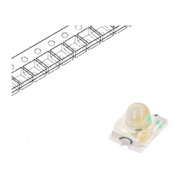 LED SMD 1209 roșu 1300-2700mcd 3,2x2,4x2,4mm 20° 20mA 75mW | Electronic-mag.ro | Componente Electronice