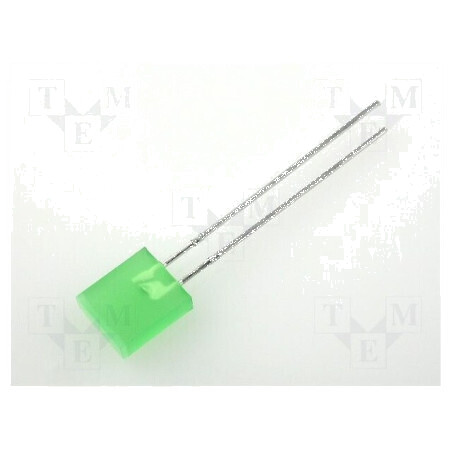 LED dreptunghiular 7x2,3mm verde 1,3÷8mcd 110° 20mA | Electronic-mag.ro | Componente Electronice