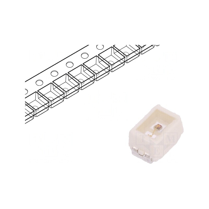 LED SMD 2014 Mini PLCC2 Ambră 300-950lm 90-280mcd 120° 20mA | Electronic-mag.ro | Componente Electronice