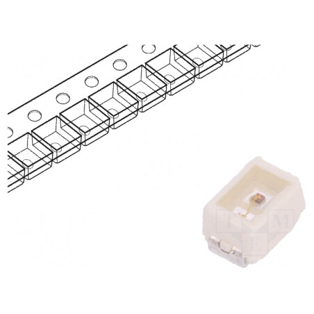 LED SMD 2014 Mini PLCC2 Ambră 300-950lm 90-280mcd 120° 20mA | Electronic-mag.ro | Componente Electronice
