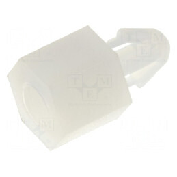 Distanţier PCB poliamidă 5mm naturală cu cheie 5,5mm | Electronic-mag.ro | Componente Electronice