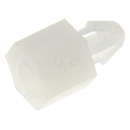 Distanţier PCB poliamidă 5mm naturală cu cheie 5,5mm | Electronic-mag.ro | Componente Electronice