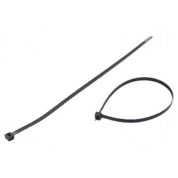 Colier de strângere poliamidă 380mm 7,6mm 667N negru | Electronic-mag.ro | Componente Electronice