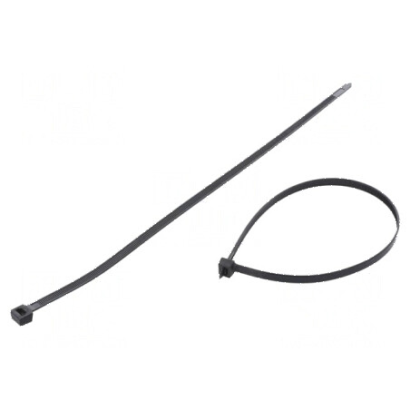 Colier de strângere poliamidă 380mm 7,6mm 667N negru | Electronic-mag.ro | Componente Electronice