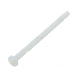 Şurub UNC 6-32 x 50,8 mm cu cap rotund crestat din poliamidă | Electronic-mag.ro | Componente Electronice