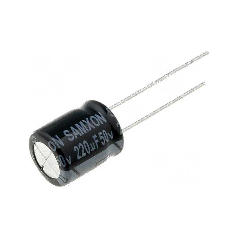 Condensator electrolitic THT 220uF 50VDC Ø10x12,5mm ±20% | Electronic-mag.ro | Componente Electronice