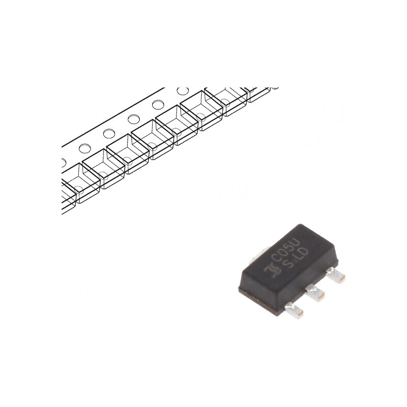 Stabilizator de tensiune liniar 5V 0,5A SOT89 | Electronic-mag.ro | Componente Electronice Stabilizator de tensiune liniar 5V 0,5A SOT89 | Electronic-mag.ro | Componente Electronice