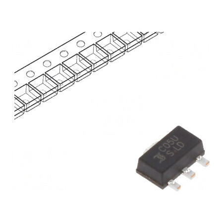 Stabilizator de tensiune liniar 5V 0,5A SOT89 | Electronic-mag.ro | Componente Electronice