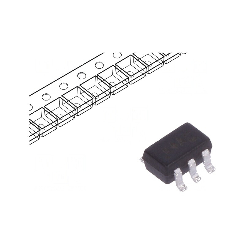 Tranzistor NPN bipolar 40V 0,2A 200mW SOT363 x2 | Electronic-mag.ro | Componente Electronice