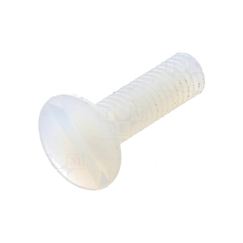 Şurub M4x15 Cap îngropat crestat 1,3mm poliamidă UL94V-2 | Electronic-mag.ro | Componente Electronice Şurub M4x15 Cap îngropat crestat 1,3mm poliamidă UL94V-2 | Electronic-mag.ro | Componente Electronice